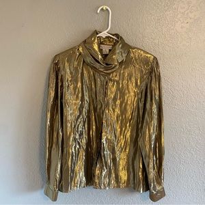 VINTAGE EVAN PICONE SHINE BUTTON UP